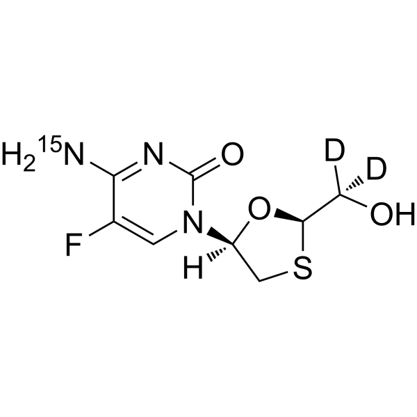 Emtricitabine-15N,d2 (BW1592-15N,d2) 2714436-53-8